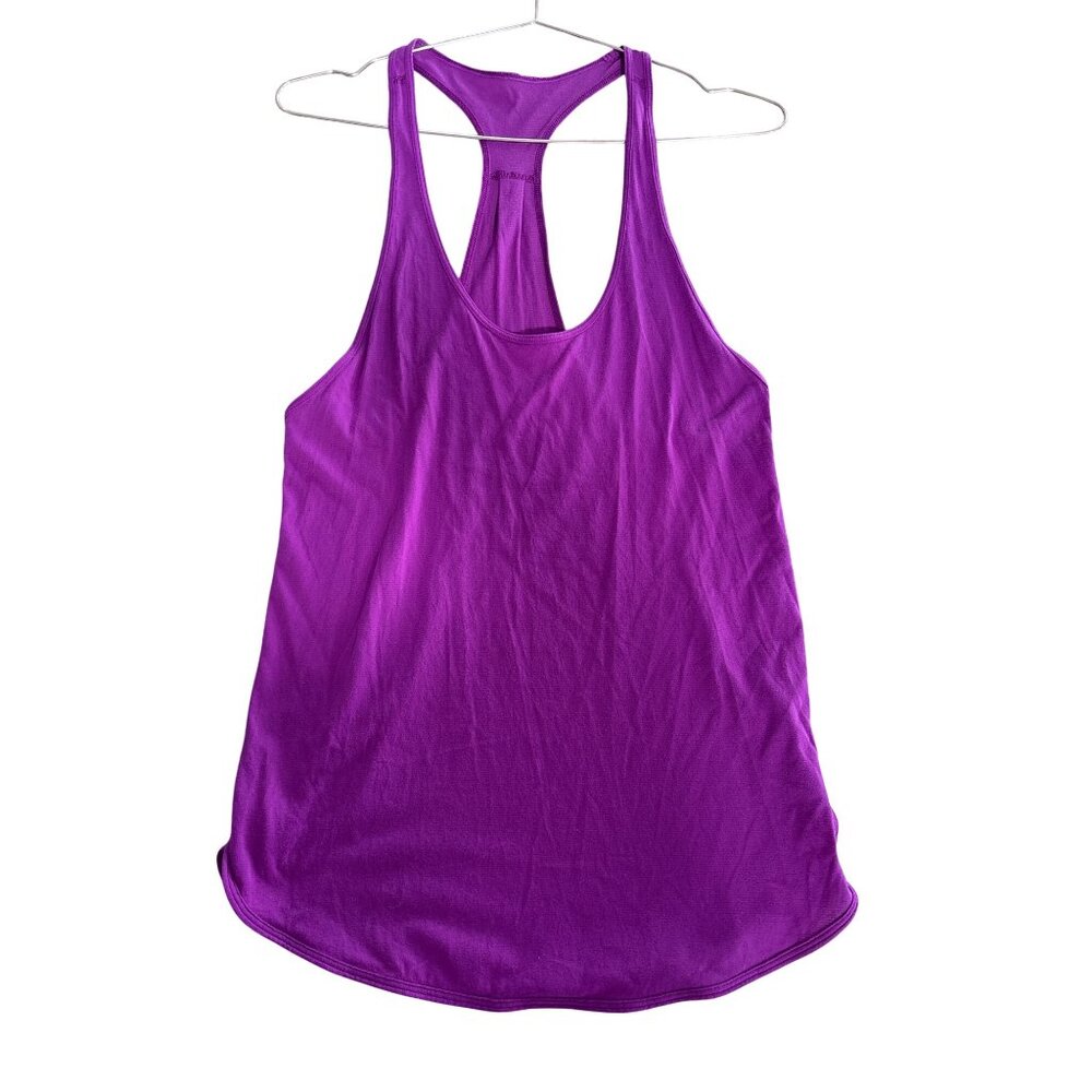 Lululemon Tank Top Size 2 Sleeveless Scoop Neck Racerback Purple Athleisure